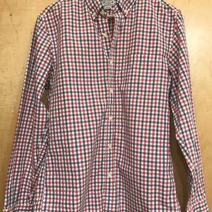 J CREW Men's Casual Button Down Checkered Shirt